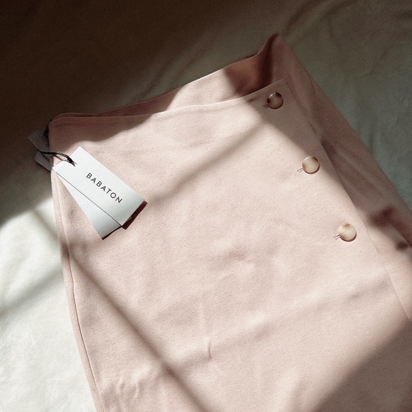 New with tag Aritzia BABATON billy skirt pink prima - Picture 2 of 4
